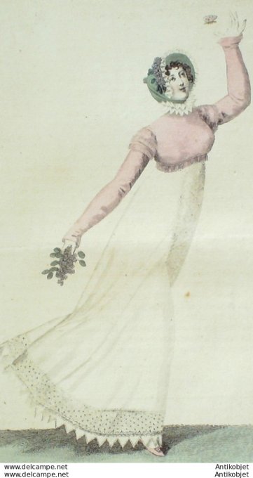 Costume Parisien 1811 # 1141 Canezou Lévantine Robe mousseline