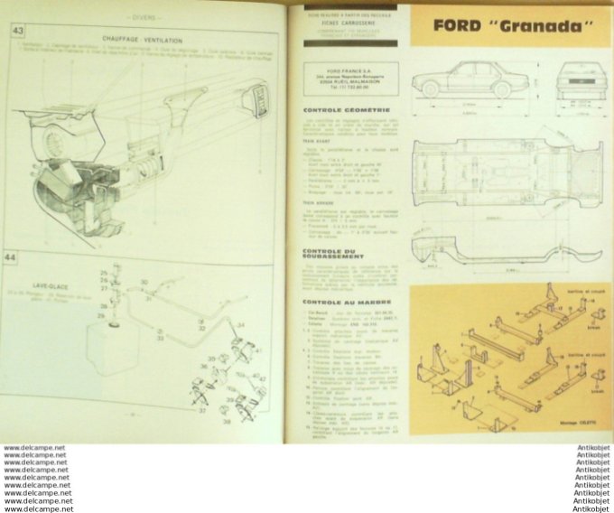 R.T Automobile Ford Granada diesel Renault 20 & 30   # 444