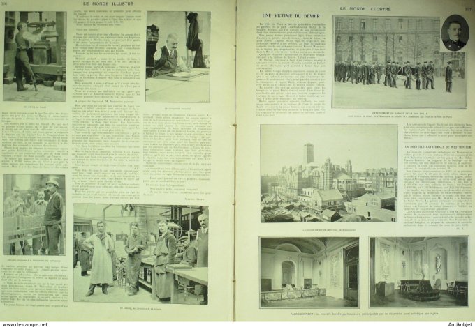 Le Monde illustré 1901 n°2328 Turquie Mahmoudié Smyrne Serbie Belgrade Drapeaux de Chine