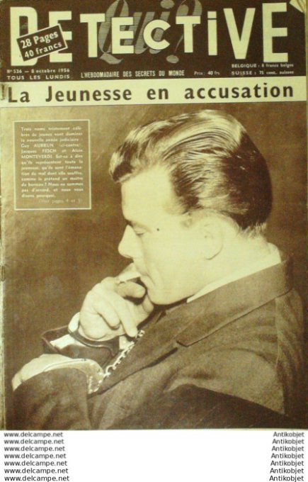 Détective 1956 # 536 Coumiac Rodez Chilly-Mazarin St-Ouen