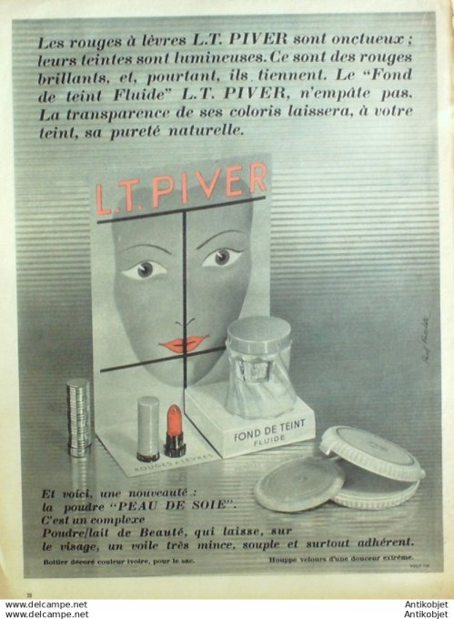 Publicite Cosmetique L.T.Piver 1956