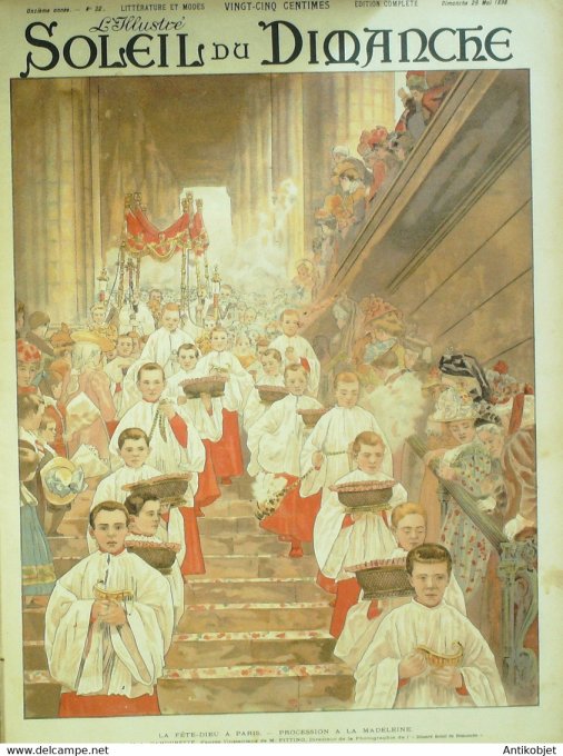 Soleil Du Dimanche 1898 N°22 Damourette Espagne Baptême Henri Schneider