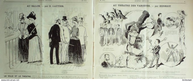 Le Journal Amusant 1889 # 1704 Chez malentrain l'instantaneiste par Mars