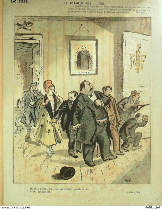 Le Rire Rouge 1918-04- 6 # 177 Journal humoristique Ed.Originale Pleine lune