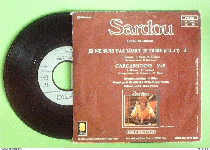 Sardou Michel 45T SP Carcassonne 1980