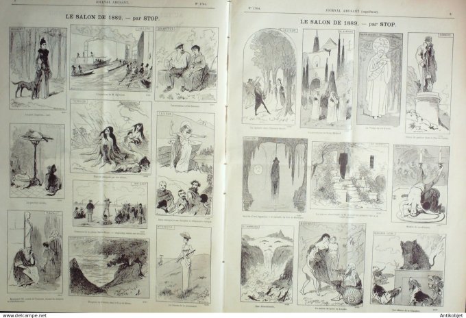 Le Journal Amusant 1889 # 1704 Chez malentrain l'instantaneiste par Mars
