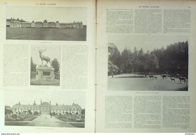 Le Monde illustré 1903 n°2399 Chambray (37) Rouen (76) Ferté-Vidame (61) Whitaker Wright