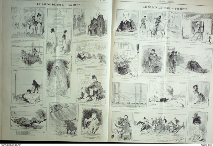 Le Journal Amusant 1889 # 1704 Chez malentrain l'instantaneiste par Mars