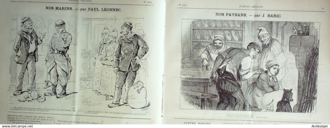 Le Journal Amusant 1889 # 1704 Chez malentrain l'instantaneiste par Mars