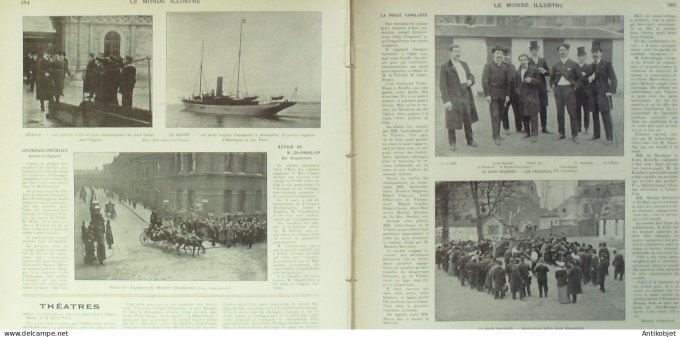 Le Monde illustré 1903 n°2399 Chambray (37) Rouen (76) Ferté-Vidame (61) Whitaker Wright