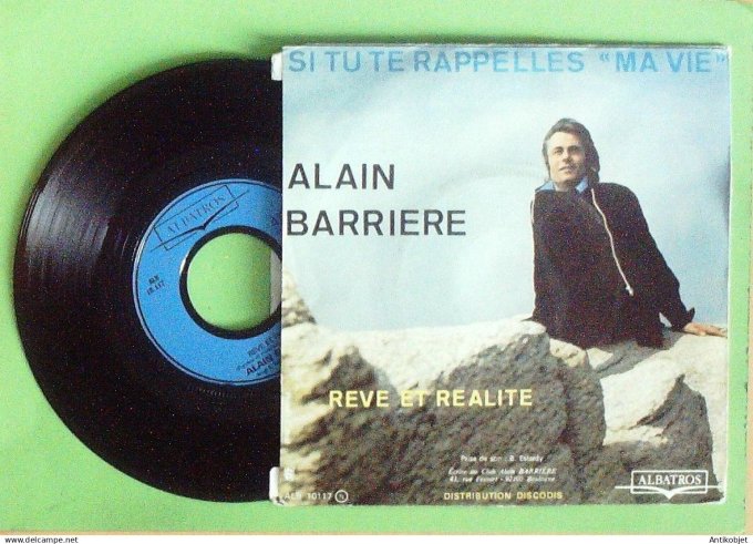 Barrière Alain 45T SP Si tu te rappelles ma vie 1975