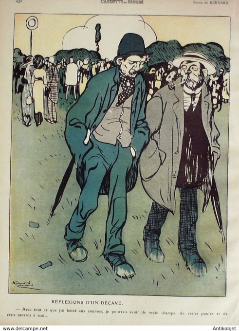 L'Assiette au beurre 1910 # 495 Autour des courses Bernard Edouard