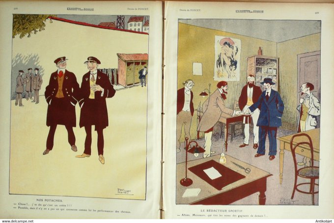 L'Assiette au beurre 1910 # 495 Autour des courses Bernard Edouard