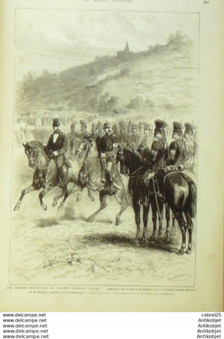 Le Monde illustré 1879 n°1181 Suisse Penthaz Espagne Murcie Barrio De San Benito Boz Negra Cracovie 