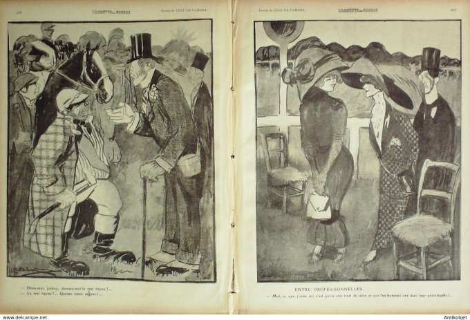 L'Assiette au beurre 1910 # 495 Autour des courses Bernard Edouard