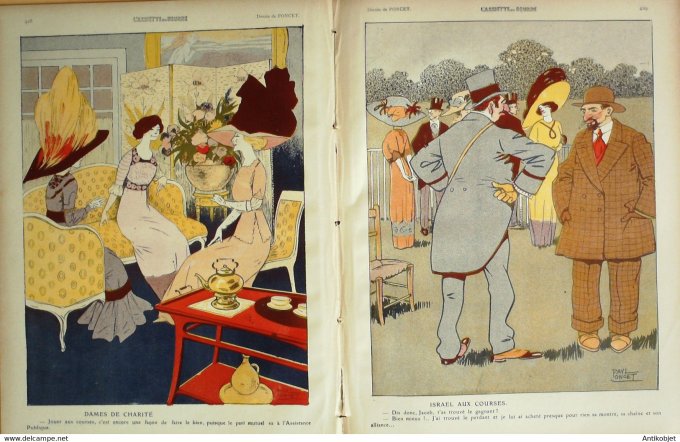 L'Assiette au beurre 1910 # 495 Autour des courses Bernard Edouard