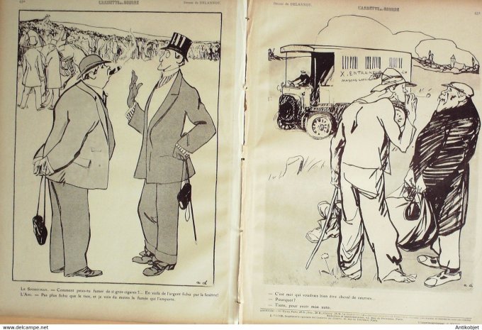 L'Assiette au beurre 1910 # 495 Autour des courses Bernard Edouard