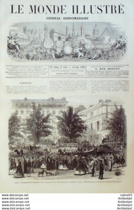 Le Monde illustré 1868 n°636 Pays-Bas Iserlohm Berg Mark Espagne Madrid Races Canines & Felines