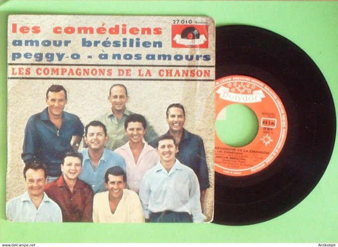 Les Compagnons de la chanson 45T EP Les comédiens (languette) 1962