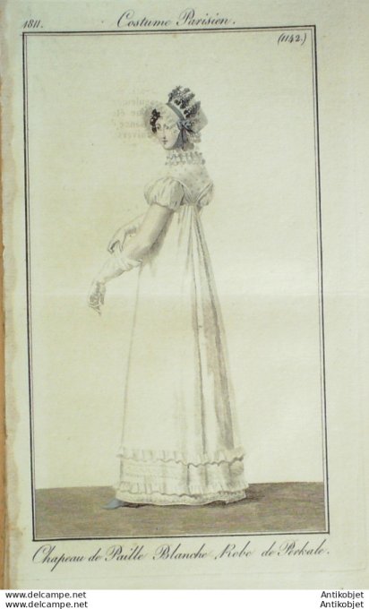 Costume Parisien 1811 # 1142 Robe perkale