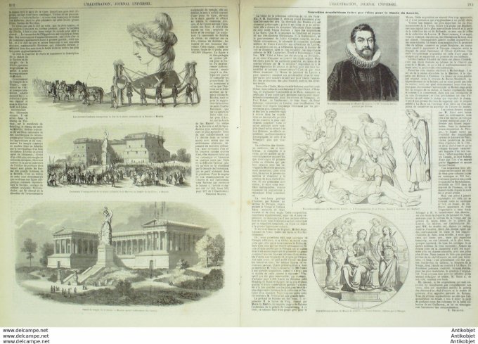 L'Illustration 1850 n°397 PFALZ SONNECK RHEINSTEIN (67) Allemagne MUNICH SATORY (78)