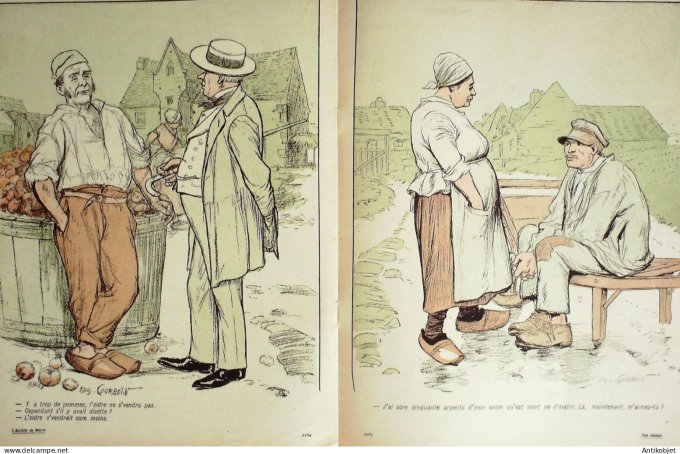 L'Assiette au beurre 1903 # 128 Aux champs Eugene Courbon