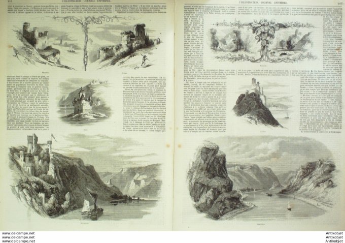 L'Illustration 1850 n°397 PFALZ SONNECK RHEINSTEIN (67) Allemagne MUNICH SATORY (78)