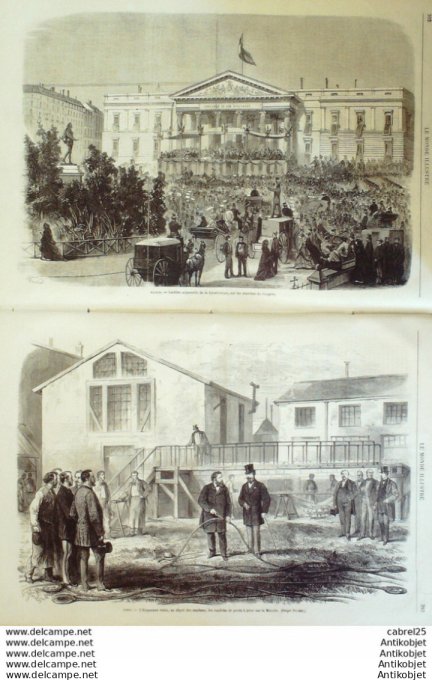 Le Monde illustré 1868 n°636 Pays-Bas Iserlohm Berg Mark Espagne Madrid Races Canines & Felines