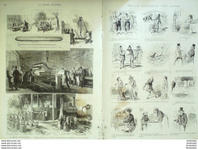 Le Monde illustré 1874 n°934 Espagne Lacar Lorca Roland Armeaia Hong Kong  Reims (51) Epées Charlema