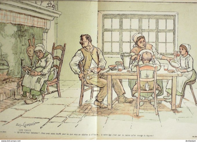 L'Assiette au beurre 1903 # 128 Aux champs Eugene Courbon