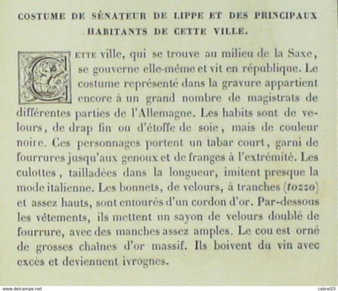 Pays-Bas LIPPE Sénateur 1859