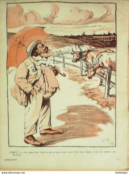 L'Assiette au beurre 1906 # 271 Rouges et jaunes Muller