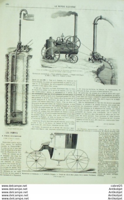 Le Monde illustré 1867 n°555 Strasbourg (67) Chasse Auc Chiens (45) Angleterre Ferndale Haïti Honolu