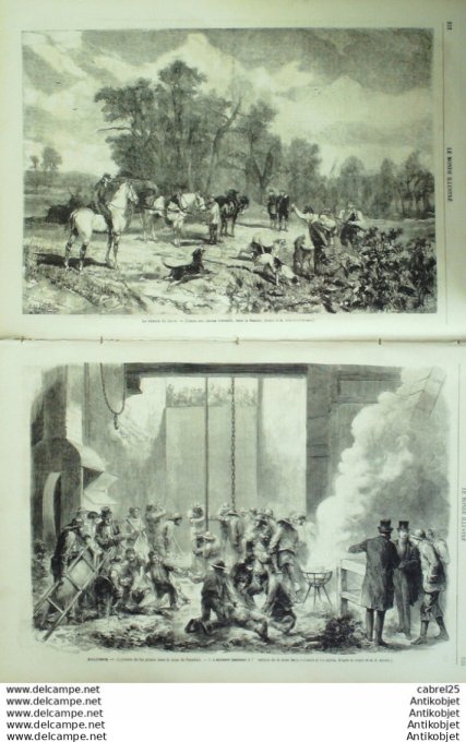 Le Monde illustré 1867 n°555 Strasbourg (67) Chasse Auc Chiens (45) Angleterre Ferndale Haïti Honolu