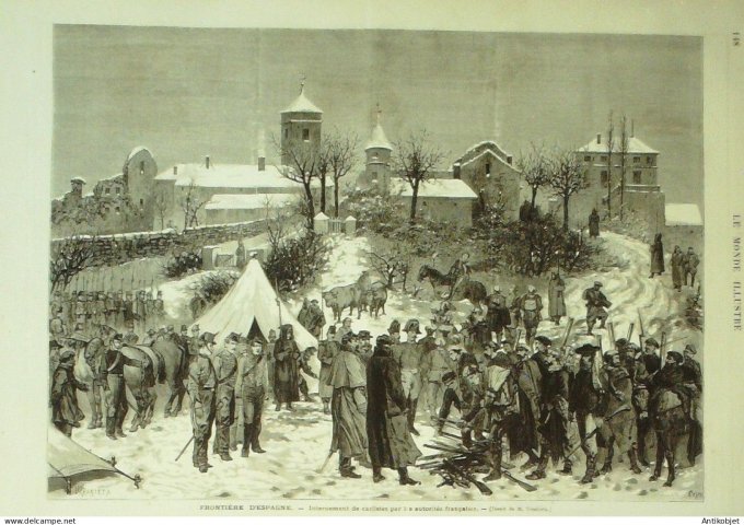 Le Monde illustré 1874 n°933 Italie San Remo Dieppe (76) Corot