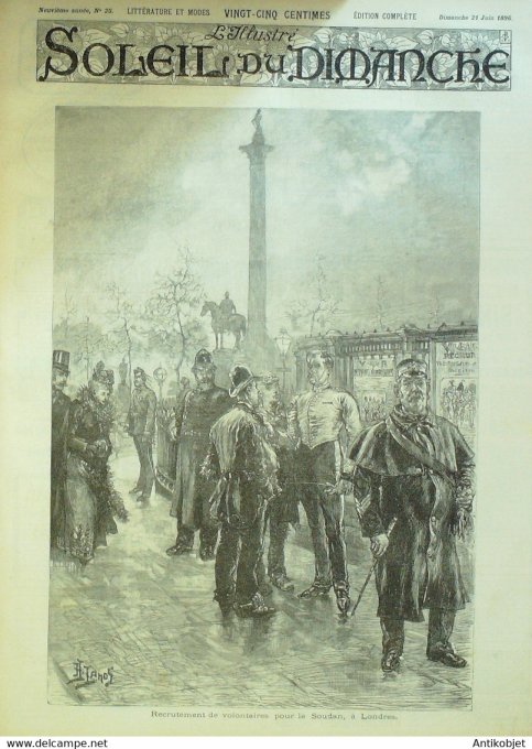 Soleil Du Dimanche 1896 N°25 Jules Simon Algérie Invasion Sauterelles Londres