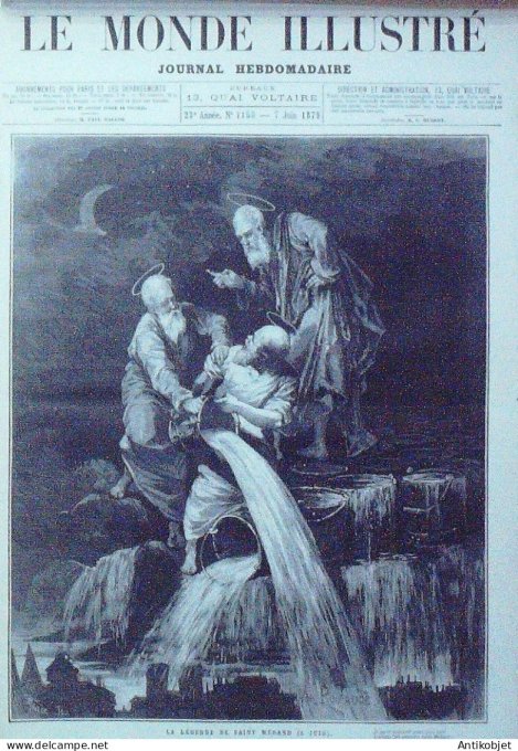 Le Monde illustré 1879 n°1158 Hongrie Michel Zichy Saint Médard Saint Didace