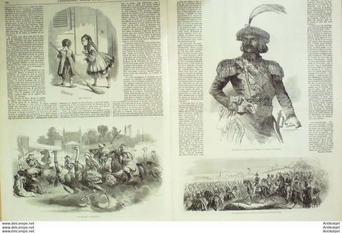 L'Illustration 1850 n°396 Belgique BRUXELLES Népal JUNG BOHADOOR Académie MEDECINE Dr PINEL LARREY