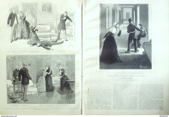 Le Monde illustré 1886 n°1513 Alphonse Daudet L'Orégon sauvetage Russes de Beloï au laboratoire de P