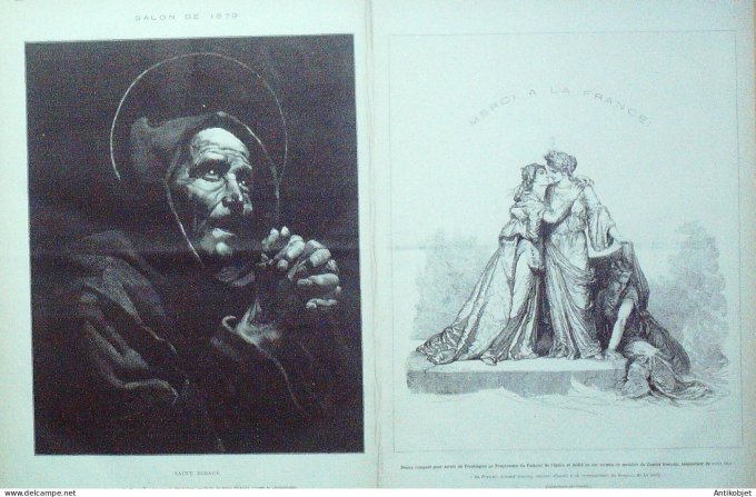 Le Monde illustré 1879 n°1158 Hongrie Michel Zichy Saint Médard Saint Didace