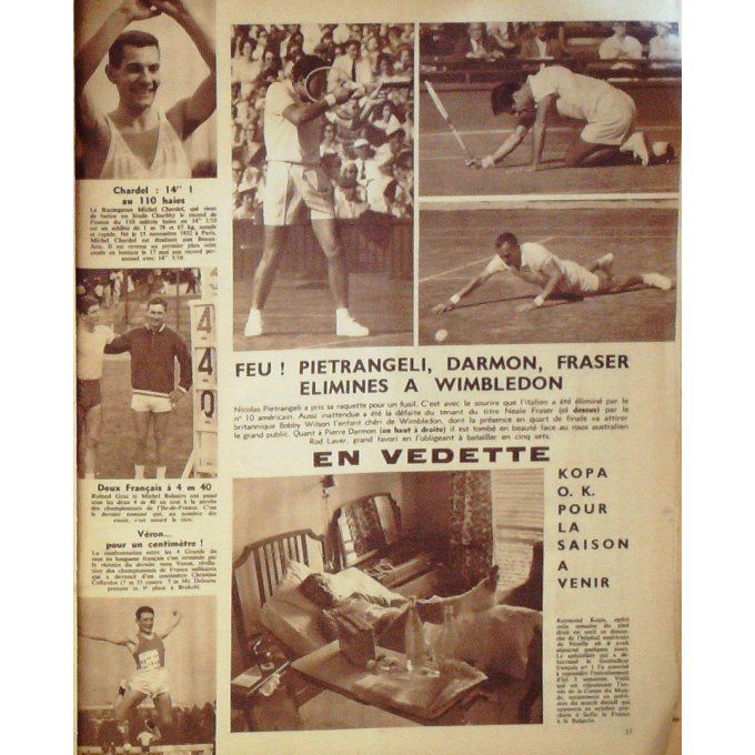 Miroir Sprint 1961 #  787a 3 Juil Dotto Bergaud Forestier Planckaert Stablinski