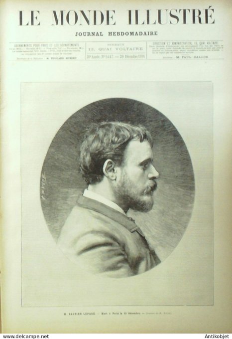 Le Monde illustré 1884 n°1447 Saint-Malo (35) Saint-Casimir Angleterre Londres sacre Charles V