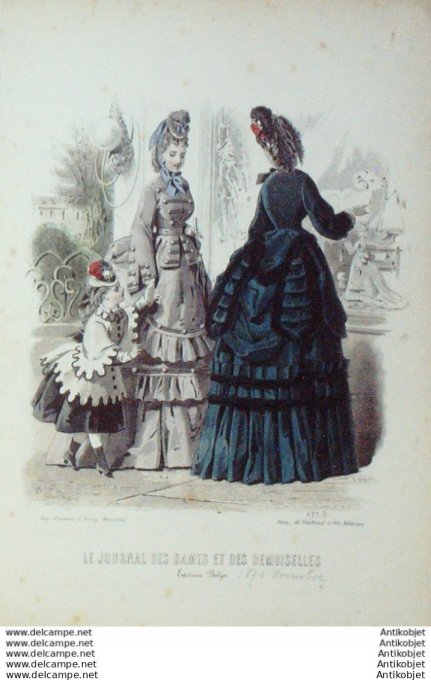 Journal des Dames Demoiselles 1870 # 977b
