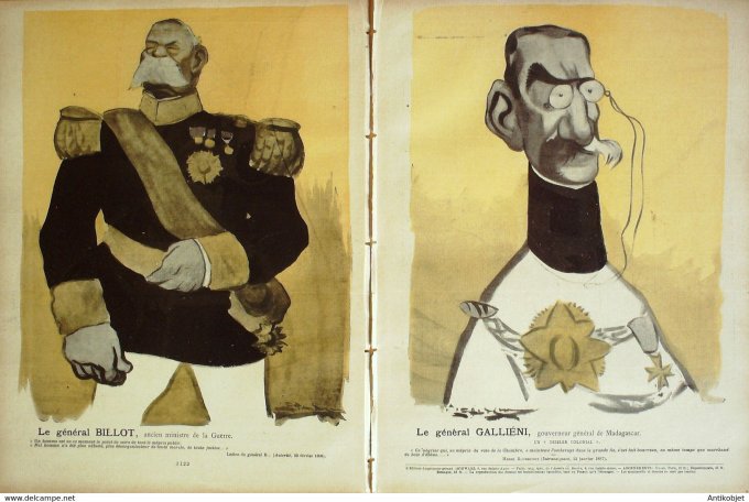 L'Assiette au beurre 1902 #  67 Nos généraux Mercier Négrier Brugère  Camara