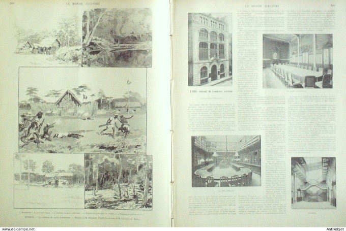 Le Monde illustré 1898 n°2166 Soudan Fachoda Assikasso Suisse Mont Blanc Solesmes (59) Madagascar Fi