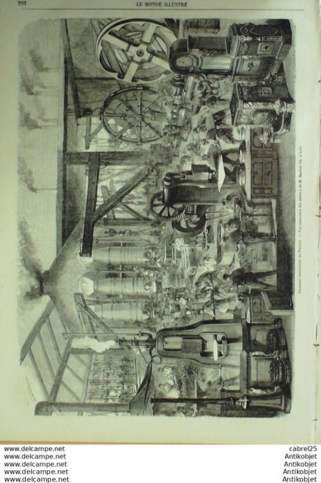 Le Monde illustré 1867 n°552 Italie Viterbe Versailles (78) St-Hubert Pierrefonds (60) Lille (59)