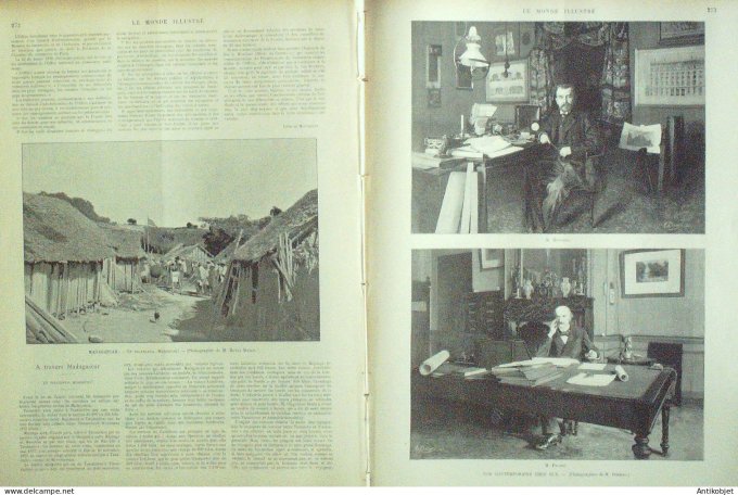 Le Monde illustré 1898 n°2166 Soudan Fachoda Assikasso Suisse Mont Blanc Solesmes (59) Madagascar Fi