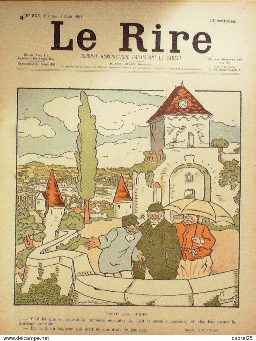 Le Rire 1901 n°352 Delaw Avelot Iribe Bertin Front Monnier Faivre