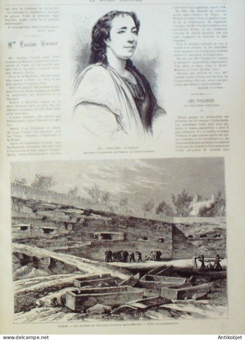 Le Monde illustré 1871 n°763 Ajaccio (20) Brésil Rio De Janeiro Pauline Viardot Versailles (78) Ital