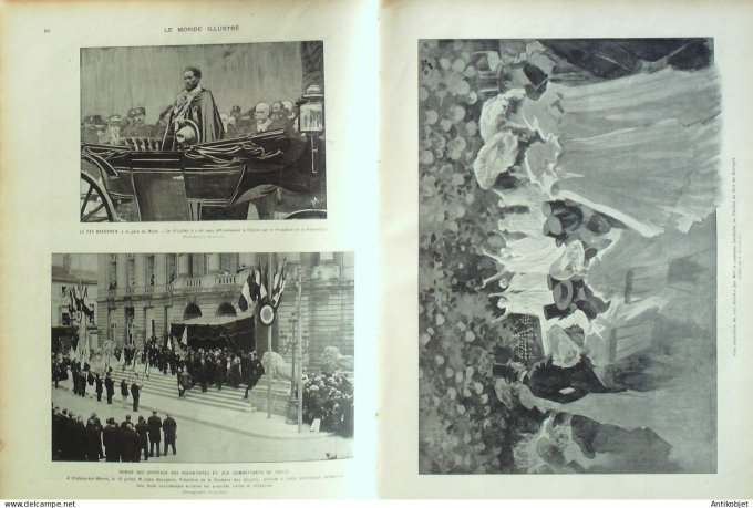 Le Monde illustré 1902 n°2364 Ile de Sein (29) Ecole centrale Balfour Siam Prince Ceylan Albi (81)